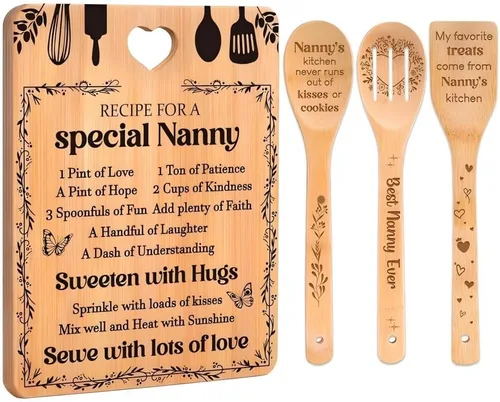 Miniatura 22 de Regalos de cumpleaños número 30 para mujeres – Regalos de cumpleaños número 30 para hombres, tabla de cortar, hecha de bambú grabada "Year 1995 News