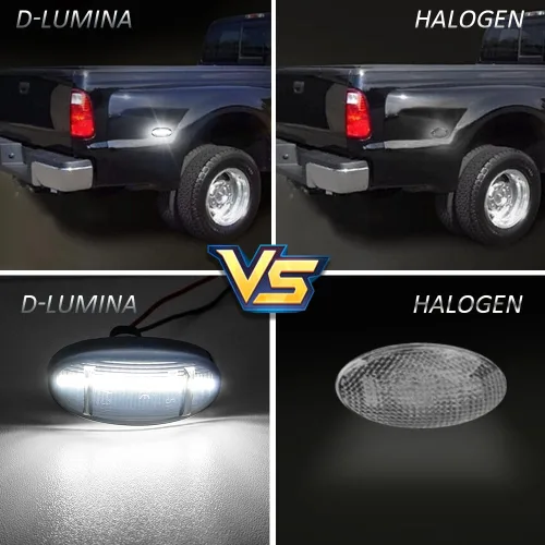 Miniatura 3 de D-Lumina Conjunto de Luces Marcadoras Laterales LED Compatible con Fo-rd F250 F350 F450 F550 Super Duty 2011-2022 Marcadores Laterales de 2011-2022