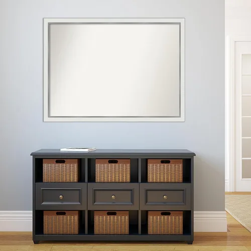 Miniatura 337 de Amanti Art Espejo personalizado, espejo estrecho de baño de oro blanco, espejo de pared o espejo de tocador de baño sobre el fregadero