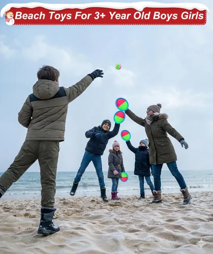 Miniatura 8 de Juego de Lanzar y Atrapar Pelota, Relleno de Media de Navidad para Niños Pequeños, Juguetes para Niños y Niñas de 3 4 5 6 7 8 Años, Regalo