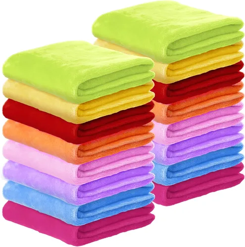 Miniatura 12 de Kinlop 16 mantas peludas para bebé, 39 x 27 pulgadas, suaves para niños, acogedora manta ligera y cálida, para primavera y verano, para bebés, niñas