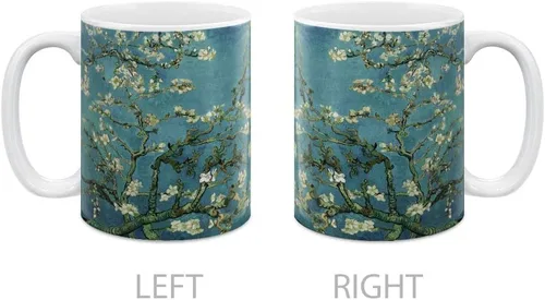 Miniatura 2 de MUGBREW Classic Art - Taza de café de cerámica de almendra Vincent Van Gogh, 11 onzas