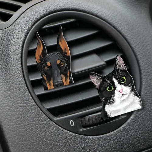 Miniatura 4 de WIRESTER Clip de ventilación con aroma fresco para automóvil, accesorios decorativos, decoración interior para autos