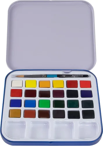 Miniatura 10 de Daler Rowney Daler-Rowney Aquafine - Juego de estudio de acuarela de 48 piezas - Juego de pintura de acuarela para papel de acuarela y más - Juego