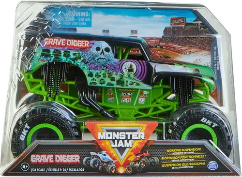 Miniatura 13 de Monster Jam, Camión monstruo oficial de El Toro Loco, vehículo de colección fundido a presión, escala 1:24, juguetes para niños a partir de 3 años