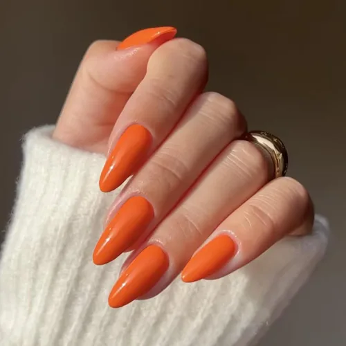Miniatura 33 de Uñas postizas a presión marrón café, uñas postizas medianas de almendra, color sólido, cobertura completa, uñas postizas artificiales brillantes