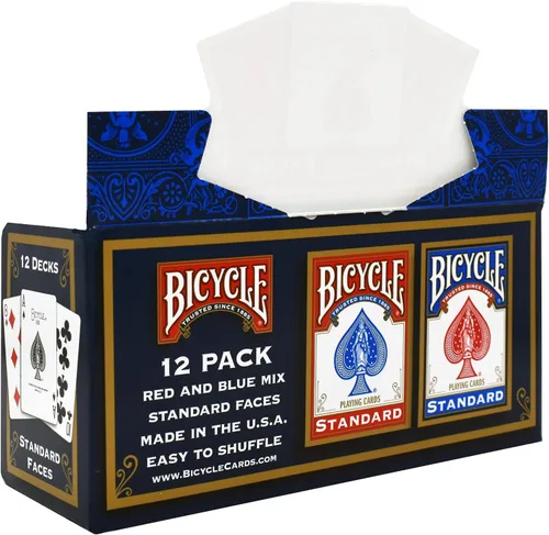 Miniatura 2 de Bicycle Naipes 12 barajas de cartas (6 Rojo/6 Azul) estándar Índice Rider Back por bicicleta
