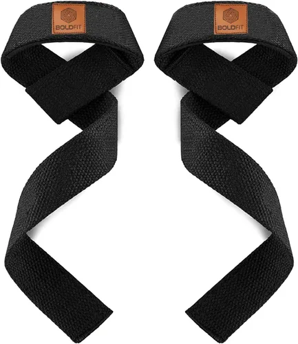 Boldfit Correas de levantamiento de pesas y soporte de muñeca para gimnasio - Accesorios para hombres y mujeres - Correa de peso muerto para