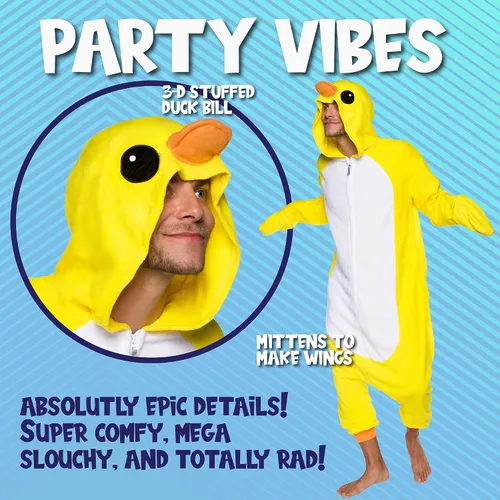 Miniatura 36 de Funziez! - Disfraz de Halloween para adultos, disfraz de animales y criaturas marinas, mameluco afelpado para cosplay, para mujeres y hombres