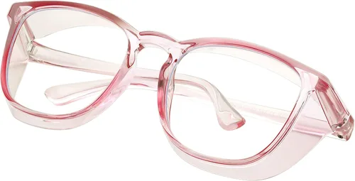 Miniatura 36 de Gafas de seguridad para enfermeras, gafas protectoras – Antivaho marco cuadrado elegante gafas transparentes para mujeres y hombres C16-negro Gery