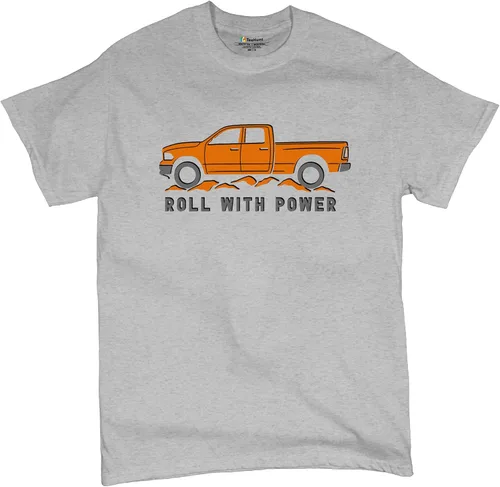 Miniatura 49 de Tee Hunt Camisetas gráficas y camisetas sin mangas para hombre Roll with Power Pickup Truck