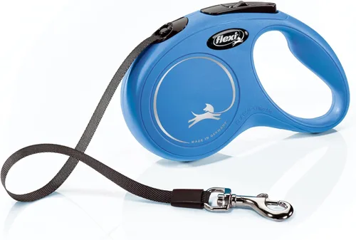 Miniatura 18 de FLEXI Nueva Correa Retráctil Clásica de Cinta para Perros Grandes Hasta 110 Libras – 26 Pies, Negra Correa de Paseo para Mascotas Sin Enredos
