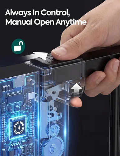 Miniatura 4 de Babelio Puerta de bebé inteligente de desbloqueo automático por infrarrojos para puertas y escaleras, puertas de cierre automático para perros
