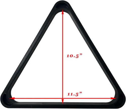 Miniatura 4 de OKKO Mesa de billar para billar de lujo resistente de plástico con 8 bolas triangulares para pelotas de piscina de 2 1/4 pulgadas, paquete de 2