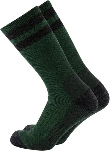 Cerebro Calcetines de lana merino para hombre, calcetines acolchados a media pantorrilla que absorben la humedad, calcetines de senderismo para