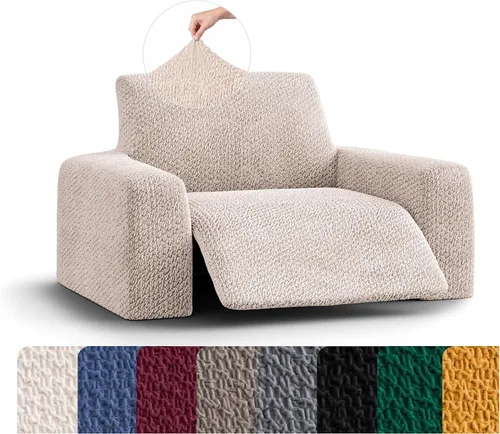 Miniatura 20 de PAULATO BY GA.I.CO. Funda reclinable – Funda de ajuste suave – Protector elástico de muebles reclinables de 1 pieza – Tela de terciopelo lavable a