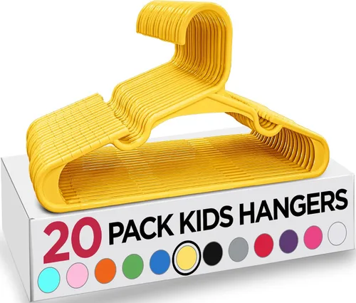 Miniatura 27 de Utopia Home Paquete de 20 Perchas para Niños - Perchas de Plástico para Bebé de 11.5 Pulgadas para Armario - Perchas para Niños para Ropa y Percha