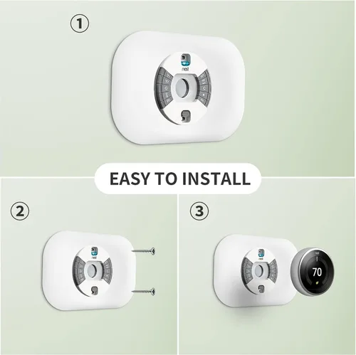 Miniatura 6 de Compatible con cubierta de placa de pared Google Thermostat 1ª/2ª/3ª - Kit de acabado de termostato Petrichor Nest, hecho para termostato Google