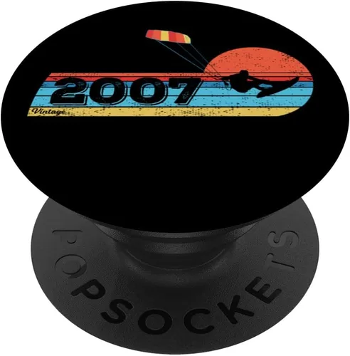 Miniatura 6 de Kitesurfer Kitesurfing Birthday Vintage 2007 born Kitesurf PopSockets MagSafe PopGrip for iPhone