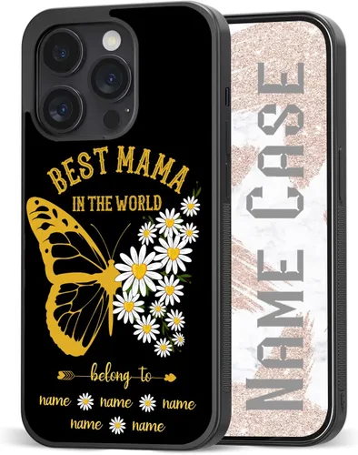 Miniatura 8 de Fundas para teléfono con nombre personalizable, bonita funda para madre abuela para iPhone 11, 12, 13, 14, 15, 16, 17 Pro Max Plus Mini Xr Xs