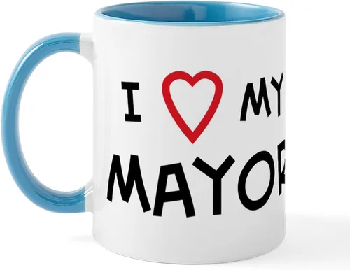 Miniatura 33 de CafePress I Love Mayor Mug Taza de café de cerámica de 11 oz (11.0 fl oz)