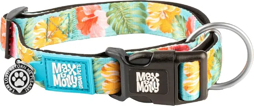 Miniatura 27 de Max & Molly Urban Pets Smart ID - Collar para perro con etiqueta de seguridad QR Gotcha! para mascotas y perfil de mascota personalizado, neopreno