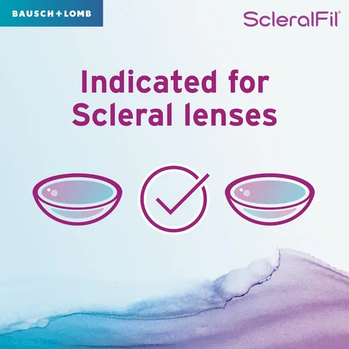Miniatura 2 de ScleralFil Solución salina libre de conservantes para lentes esclerales, solución de enjuague isotónico tamponado e inserción para contactos suaves