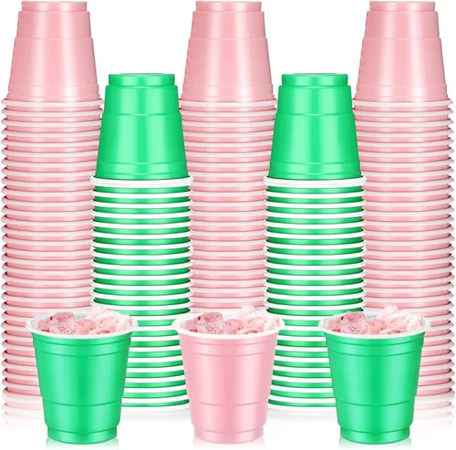 Miniatura 19 de Roshtia Paquete de 100 vasos de plástico de 2 onzas, mini vasos de chupito desechables de graduación de 2 onzas para fiesta de graduación, boda