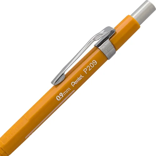 Miniatura 3 de PENTEL - Portaminas Sharp para dibujo técnico, 0.9 mm, cilindro amarillo, paquete de 2 (P209BP2K6)