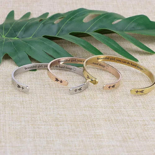 Miniatura 6 de Mint & Lily Pulsera de mantra personalizada, regalo para ella