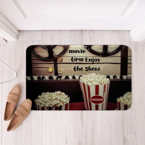 Miniatura 19 de Homewish Alfombra de baño con música de piano, notas musicales, para niños, niñas, niños, adolescentes, retro, graffiti, gris, dorado, lanudo
