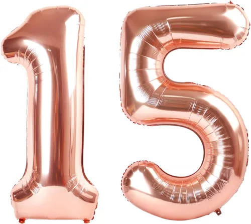 Miniatura 399 de Globos de números de 5 globos de 40 pulgadas, decoraciones de cumpleaños azules para niños y niñas, globos de números azul marino grandes
