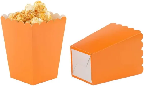 Miniatura 14 de We Moment Cajas de palomitas de maíz doradas para suministros de fiesta, paquete de 36 Marrón