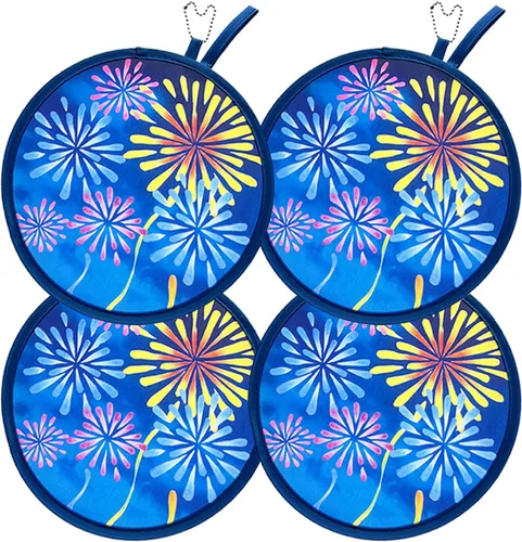 MXY Ventilador plegable redondo plegable de mano para verano, ventilador de mano plegable portátil para uso diario, fiesta, boda, hogar, concierto