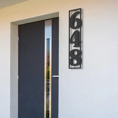 Números de casa para exteriores, números de dirección de metal para casa, letreros de dirección personalizados para casas, placa de dirección