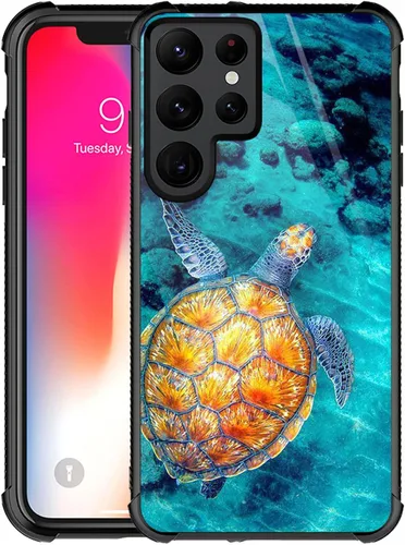 Miniatura 23 de CARLOCA Funda compatible con Samsung Galaxy S22 Ultra, increíble diseño de patrón de luz espacial nebulosa para niñas y niños, a prueba de golpes