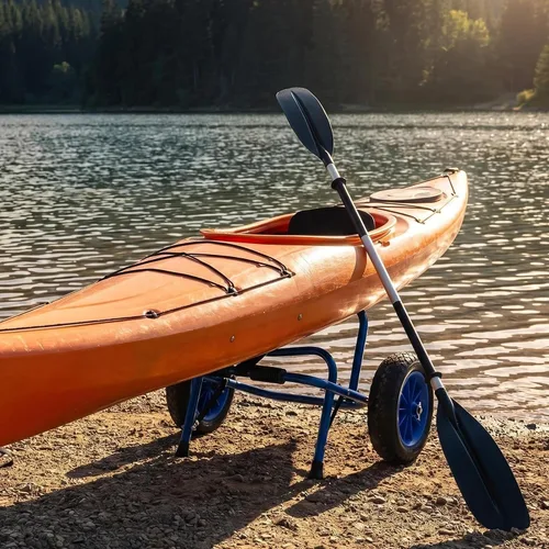 Miniatura 2 de Newcod Carrito de kayak, carrito de kayak para llevar kayak, canoa, tabla de remo SUP