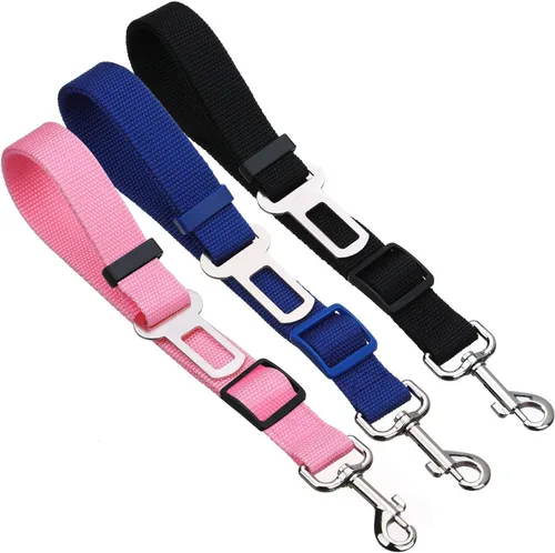 Miniatura 6 de Elisel Elisel - Paquete de 2 cinturones de seguridad de automóvil para mascotas, perros y gatos, longitud ajustable, accesorios para mascotas