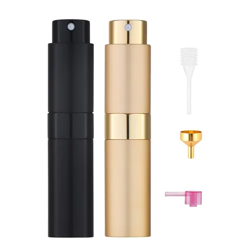 Miniatura 16 de Tekson Atomizador de perfume de viaje de 8ml recargable, mini botella de spray de colonia vacía, pequeño rociador portátil de loción para después