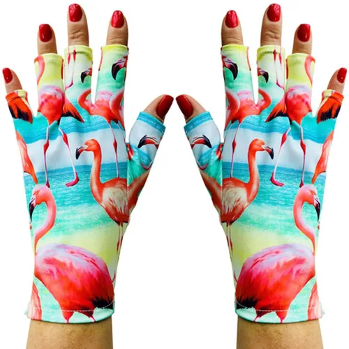 Miniatura 68 de ManiGlovz - Guantes de uñas originales con protección UPF 50+ UV Guantes de manicura de gel y guantes anti UV sin dedos para mujeres Se pueden