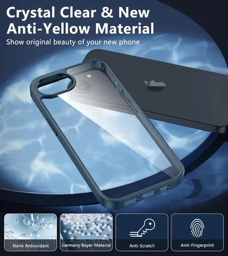 Miniatura 1656 de FNTCASE Funda para iPhone 13 Pro-Max: Fundas magnéticas transparentes compatibles con Magsafe Slim anti amarillamiento protección contra caídas