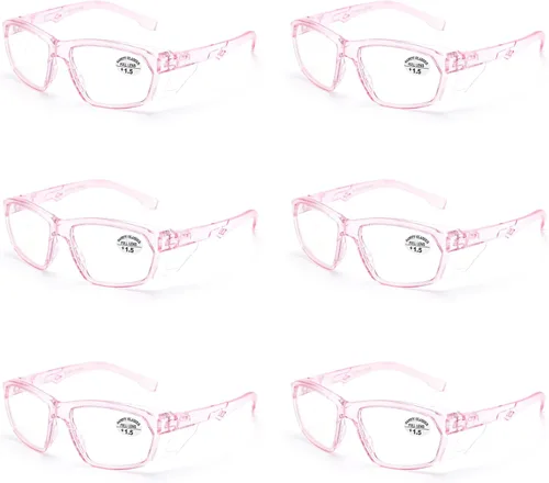 Miniatura 101 de ProtectX Elegantes gafas de seguridad antivaho y resistentes a los arañazos, gafas de protección UV, lentes de bloqueo de luz azul para hombres