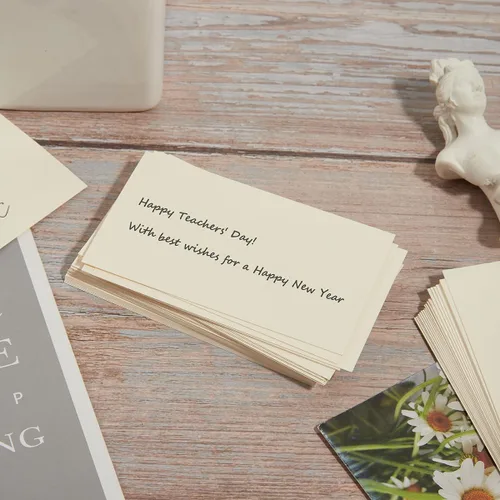 Miniatura 6 de Paquete de 100 tarjetas de papel grueso en blanco para invitaciones, tarjetas de felicitación, postales, fotos, papel grueso de 250 GSM