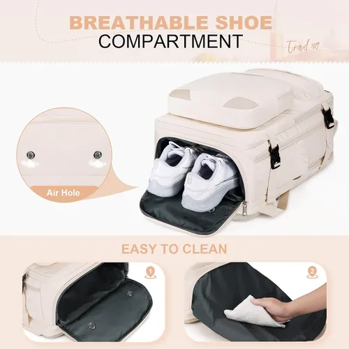 Miniatura 6 de Maelstrom Mochila de viaje para mujeres y hombres, mochila impermeable para laptop de 17 pulgadas, regalo para mochila de trabajo escolar con bolsa
