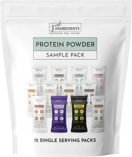 Miniatura 12 de Proteína en polvo de chocolate – Mezcla de 30 porciones con suero de leche 100% alimentado con pasto y proteínas vegetales orgánicas – rico sabor a