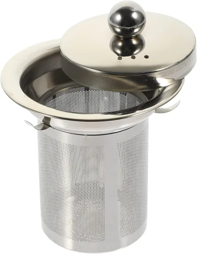 Miniatura 11 de Infusor de té de acero inoxidable con tapa de doble función, colador de malla extra fina para té de hojas sueltas a prueba de calor, asas dobles