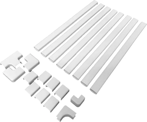 Miniatura 8 de Legrand Wiremold C110S Cordmate - Juego de 17 fundas para cables de 108 pulgadas, organizador para pared, capacidad para 1 cable o cable, embalaje