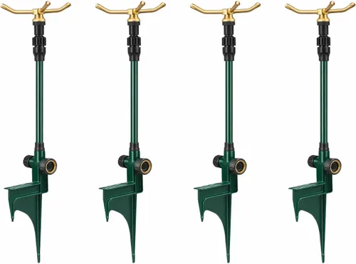 Miniatura 12 de Rociador giratorio de 3 brazos de metal Orbit. Manguera para regar el jardín 58257N, 1, Verde