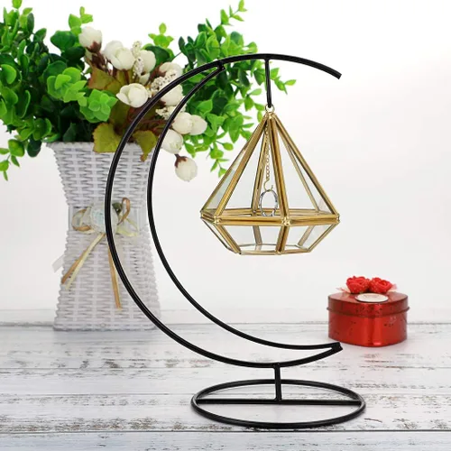Miniatura 5 de Hipiwe Soporte de exhibición para anillos de joyería, soporte para anillos de cristal, caja de joyería geométrica para anillos de boda, caja