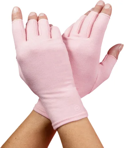 Miniatura 9 de GRACE & ABLE Guantes de compresión para artritis - Dedo abierto, mezcla de algodón, soporte de mano ligero y transpirable